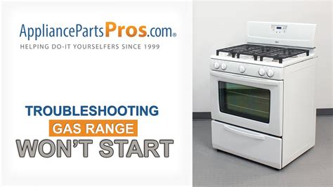 ge gas oven won't start